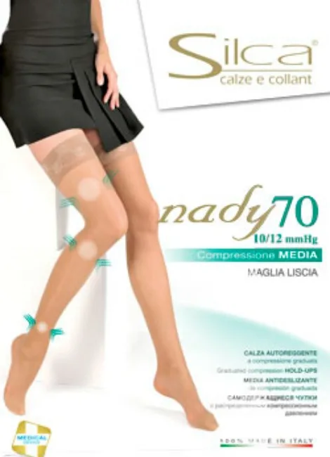 Autoreggente 70 den maglia liscia