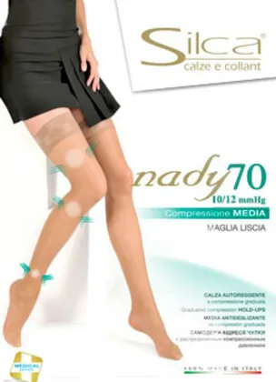 Autoreggente 70 den maglia liscia