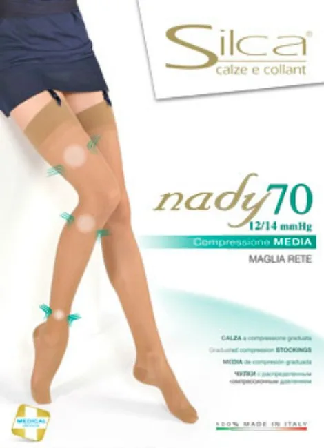 Calza compressione media 70 den